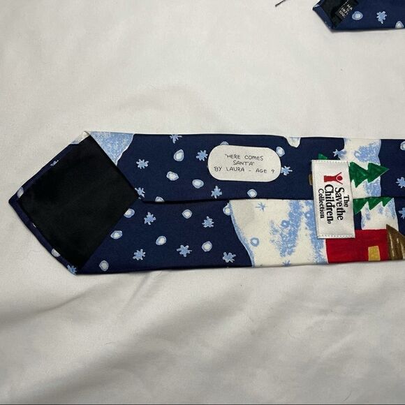 2/$10 Save the Children Men’s Christmas Tie - Picture 4 of 6